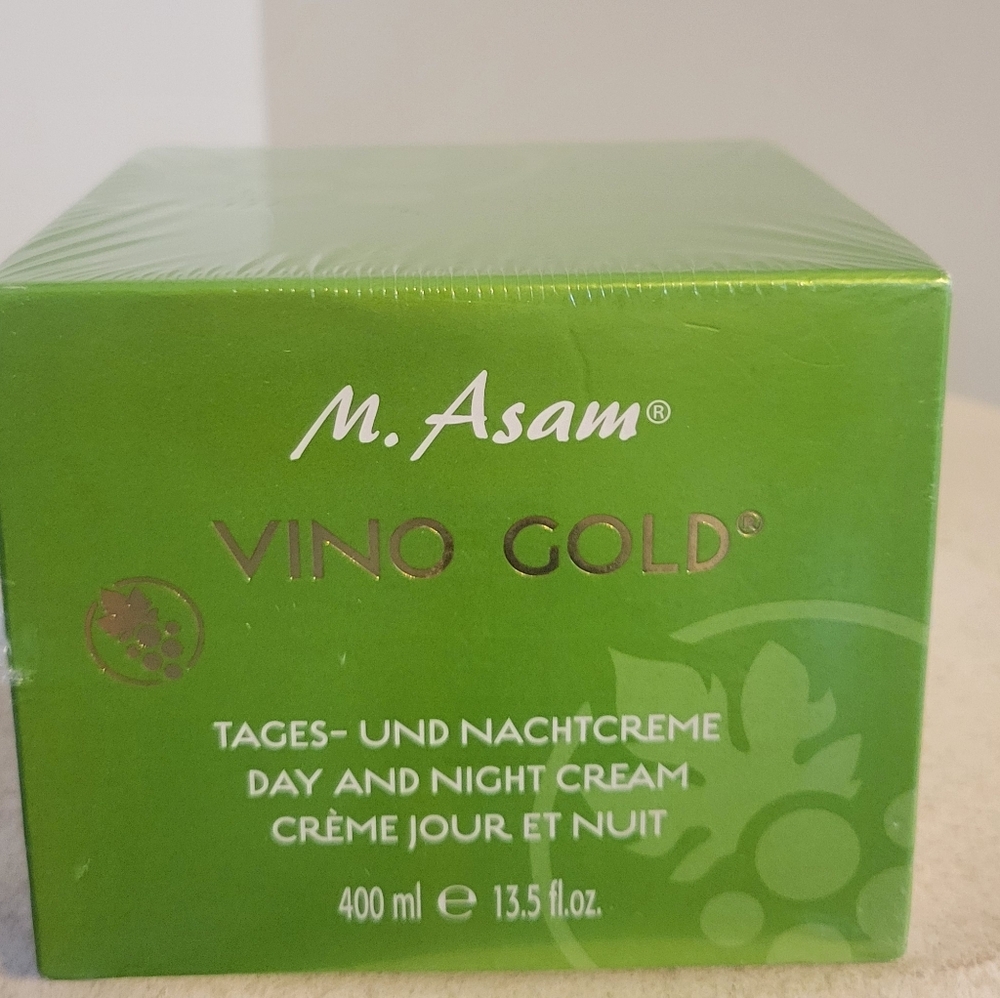 M. ASAM Vino Gold Day and Night Cream NEW SEALED JUMBO SIZE 13.5 FL OZ